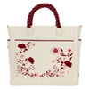 Loungefly - Cream & Red Floral Tote Bag