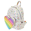 Lisa Frank - Logo Heart Detach Rainbow Mini Backpack