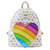 Lisa Frank - Logo Heart Detach Rainbow Mini Backpack