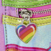 Lisa Frank - Holographic Glitter Color Block Mini Backpack