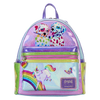 Lisa Frank - Holographic Glitter Color Block Mini Backpack