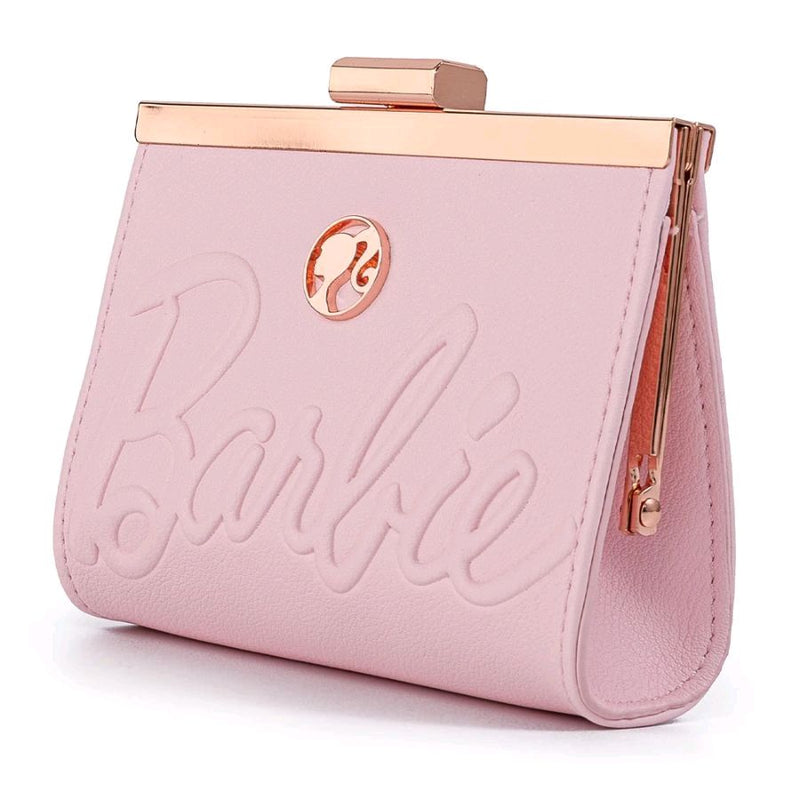 Barbie - Rose Gold Logo Kisslock Purse
