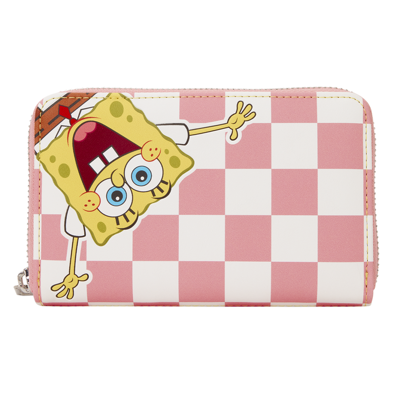 SpongeBob SquarePants - SpongeBob & Patrick Star Checkered Zip Around Wallet
