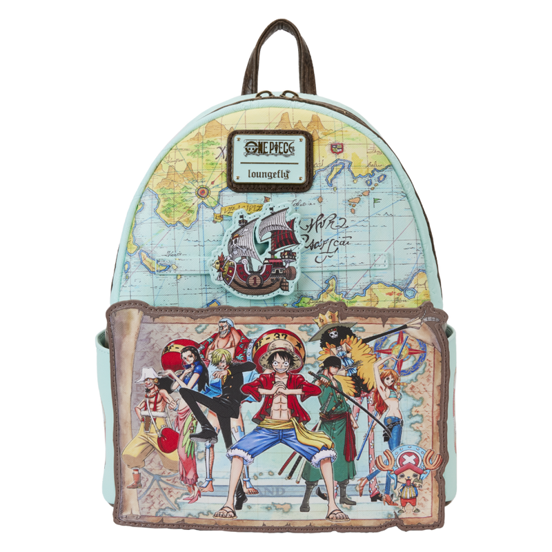 One Piece - Luffy and Gang Map Mini Backpack