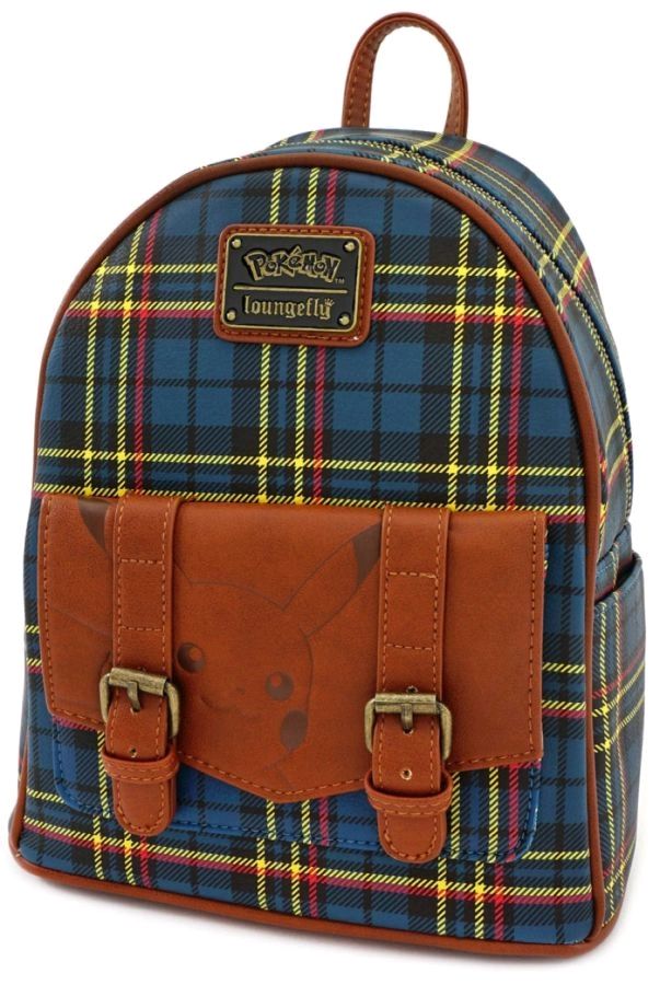 Pokemon - Pikachu Tartan Mini Backpack