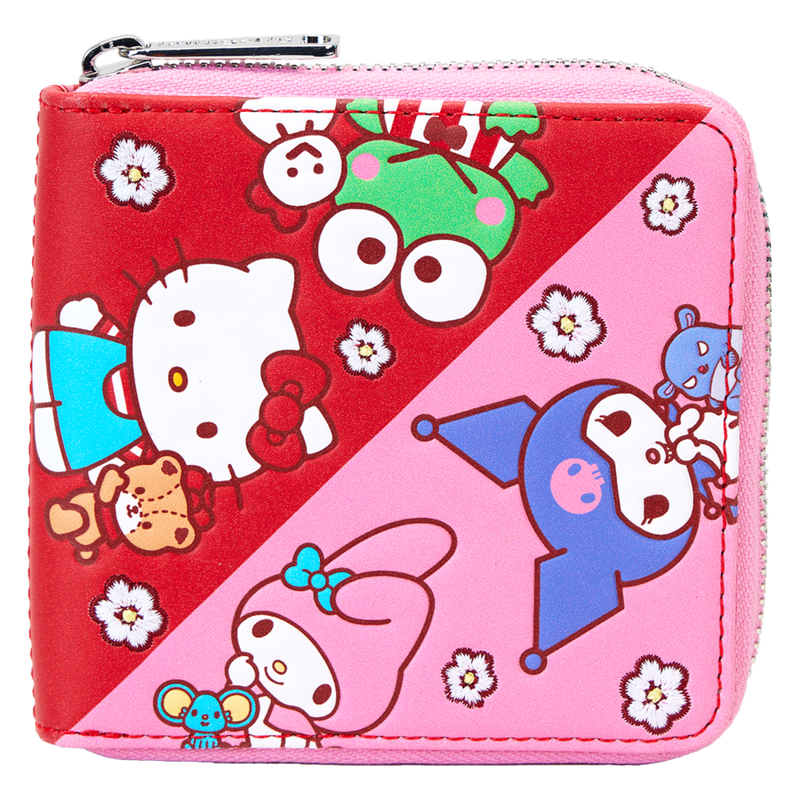 Sanrio - Hello Kitty & Friends Color Block Zip Wallet