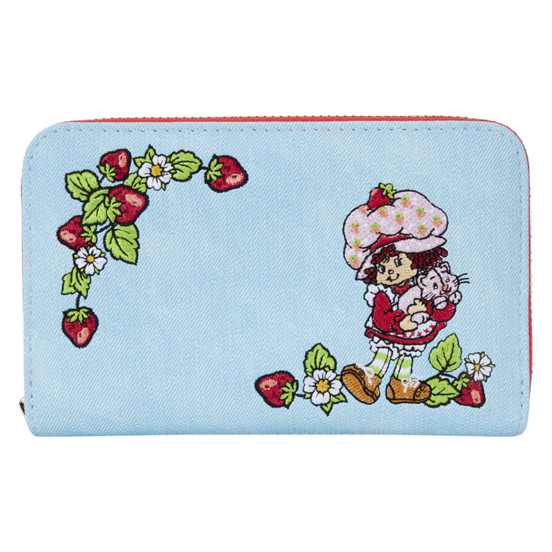 Strawberry Shortcake - Denim Plaid Zip Wallet
