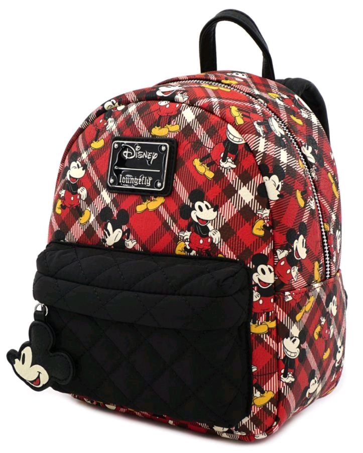 Mickey Mouse - Mickey Tartan Print Mini Backpack