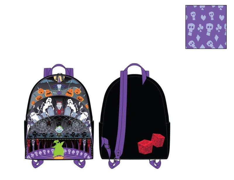 The Nightmare Before Christmas - Oogie Boogie Glow Triple Pocket Mini Backpack