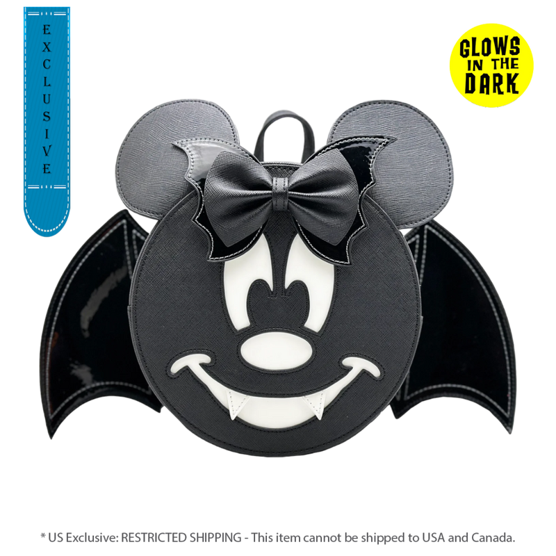 Disney - Minnie Mouse Bat (US Exclusive) Convertible Mini Backpack