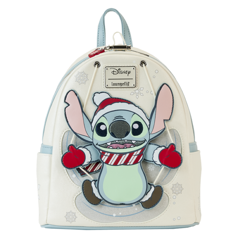 Lilo & Stitch - Stitch Holiday Snow Angel Glitter Mini Backpack