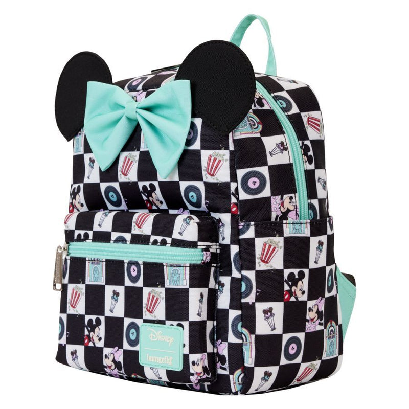 Disney - Mickey and Minnie Date Diner AOP Nylon Backpack