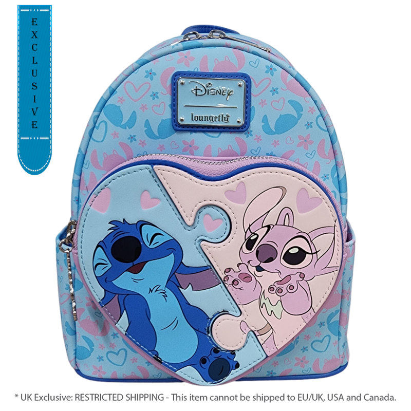 Disney - Stitch & Angel Heart Puzzle (US Exclusive) Mini Backpack