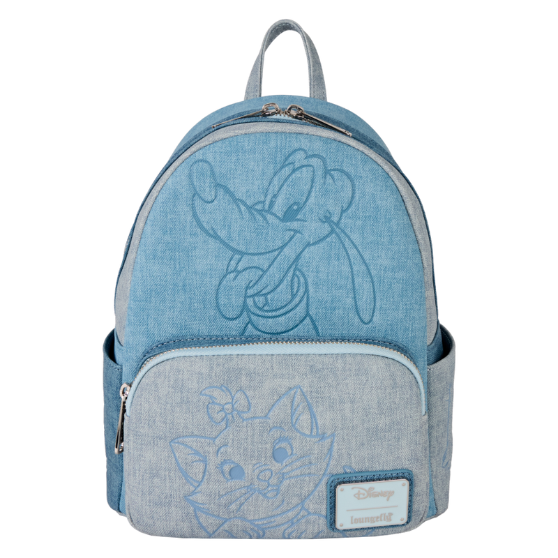 Disney - Dogs & Cats Faux Denim Mini Backpack