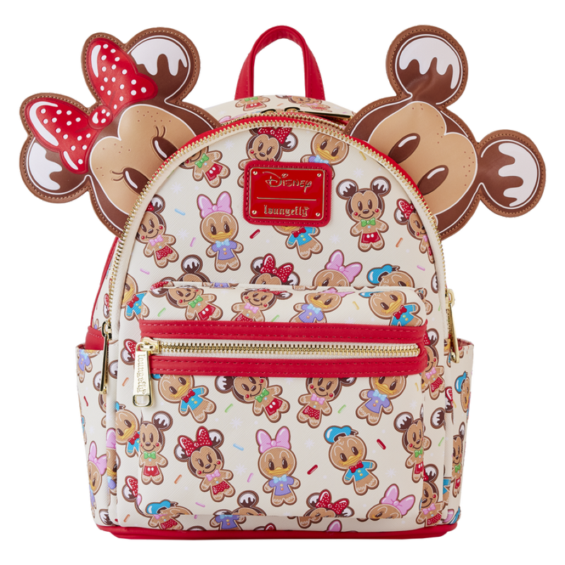Disney - Mickey and Friends Gingerbread Cookie All-Over Print Mini Backpack With Ear Headband