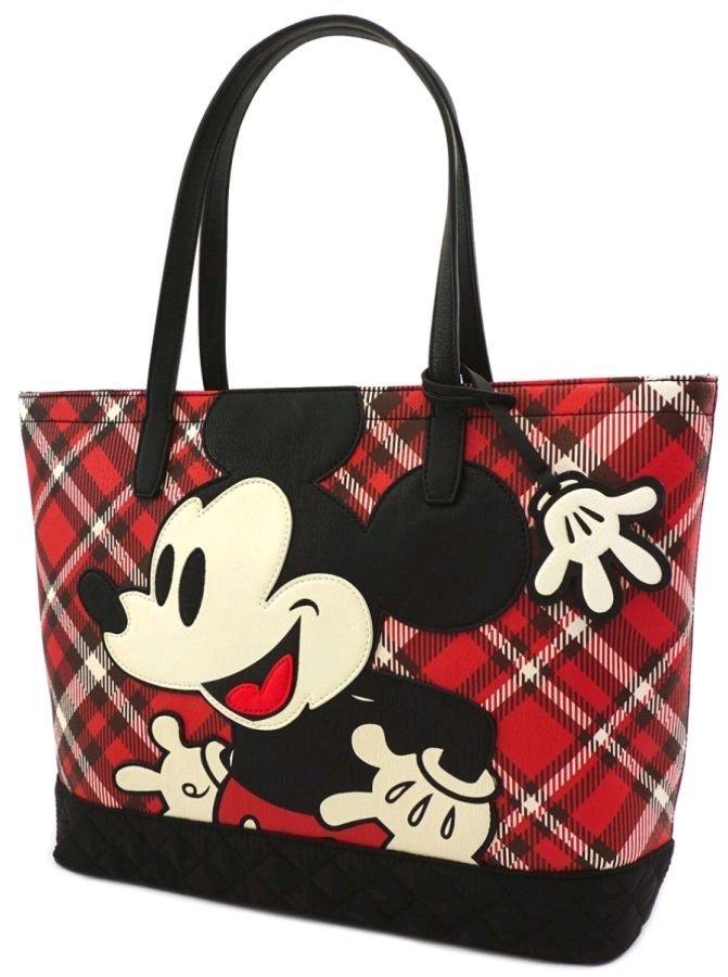 Mickey Mouse - Mickey Tartan Print Tote Bag