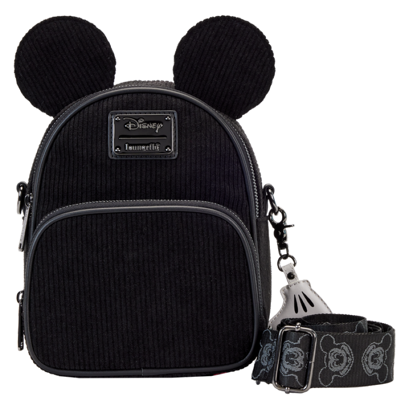 Disney: D100 - Classic Corduroy Convertible Mini Backpack/Crossbody Bag
