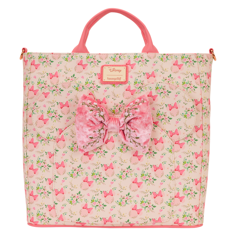 Disney - Minnie Mouse Floral Backpack Tote Bag