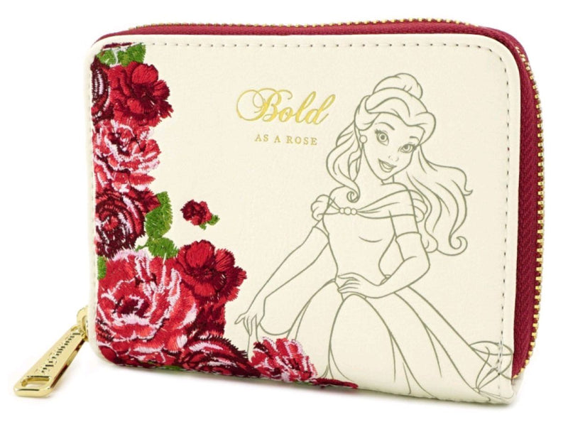 Beauty and the Beast - Bold as a Rose Zip Purse