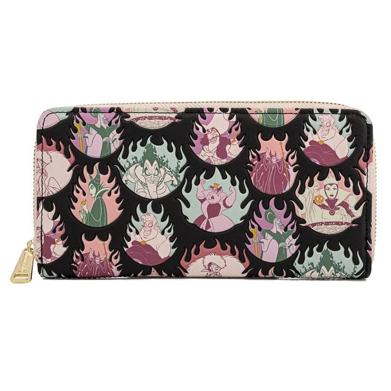 Disney - Villains Pastel Flames Zip Purse