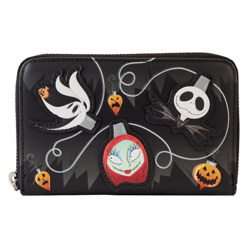 Nightmare Before Christmas - Tree String Lights Glow Zip Around Wallet