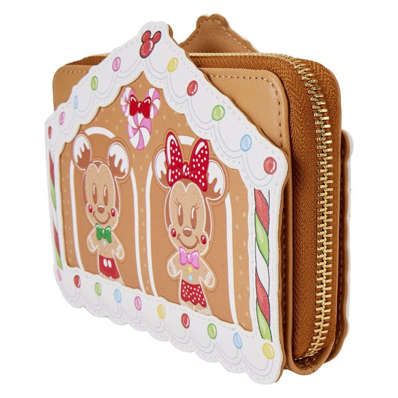 Disney - Mickey & Friends Gingerbread House Zip Around Wallet