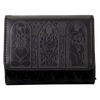 Disney Villains - Black Faux Leather with Velvet Trim Tri-Fold Wallet