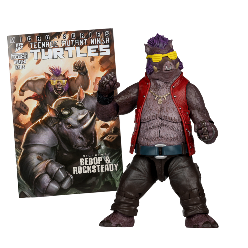 Teenage Mutant Ninja Turtles - Bebop Page Punchers 5 Inch Figure with Comic