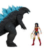 Justice League (Comics) - Wonder Woman 7 Inch vs Atomic Blast Godzilla MegaFig Action Figure 2 Pack