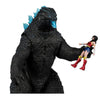 Justice League (Comics) - Wonder Woman 7 Inch vs Atomic Blast Godzilla MegaFig Action Figure 2 Pack