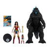 Justice League (Comics) - Wonder Woman 7 Inch vs Atomic Blast Godzilla MegaFig Action Figure 2 Pack