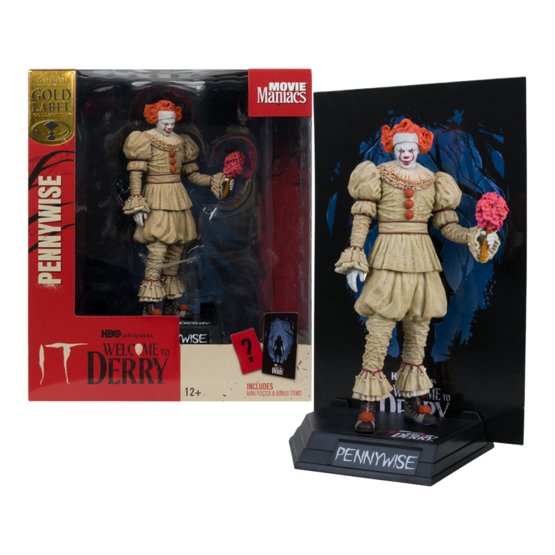 Welcome to Derry - Pennywise (Flashback) 6 Inch Movie Maniacs Figure
