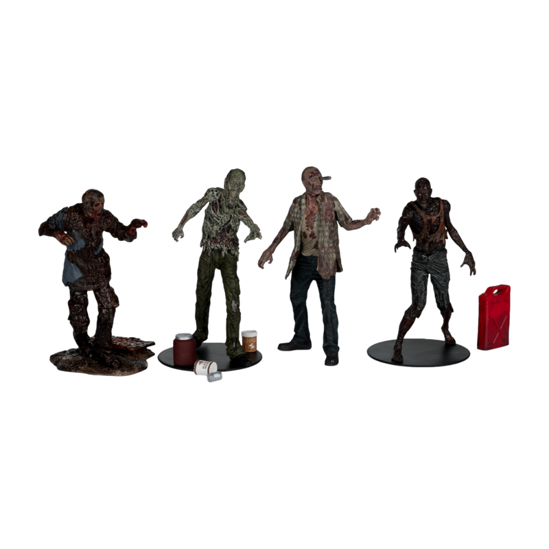 The Walking Dead - Walkers Figure Set 4 Pack