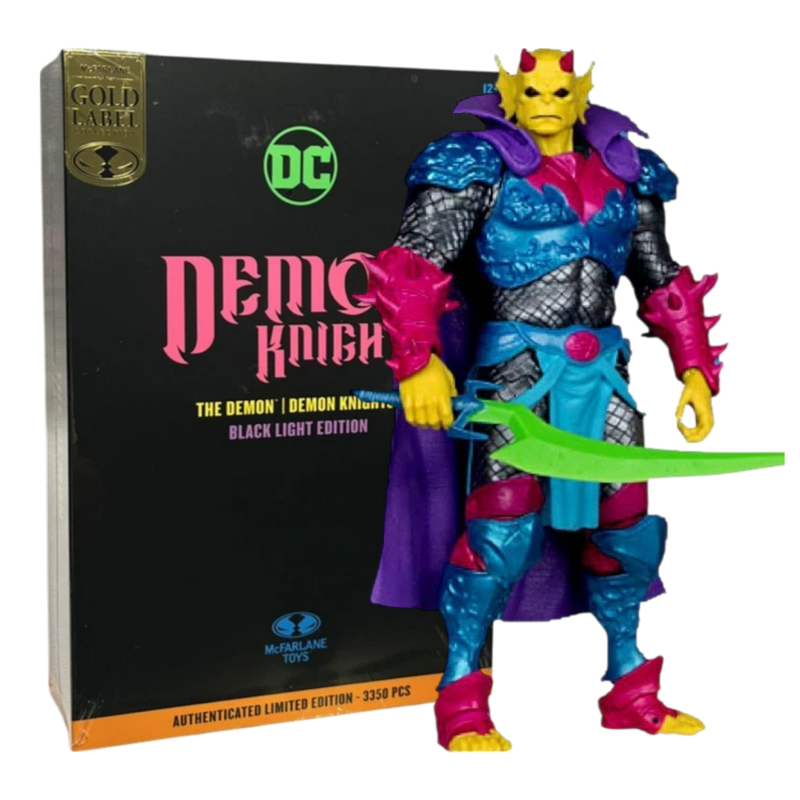DC Comics - Demon Black Light Gold Label 7 Inch Figure