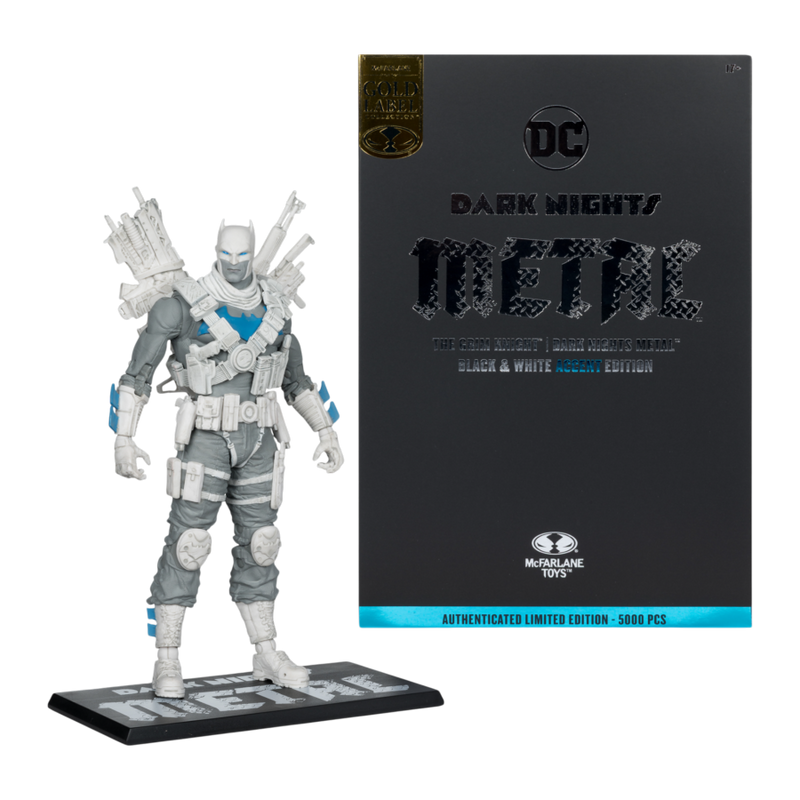 DC Multiverse - The Grim Knight B&W With Accent Gold Label 7 Inch Figure