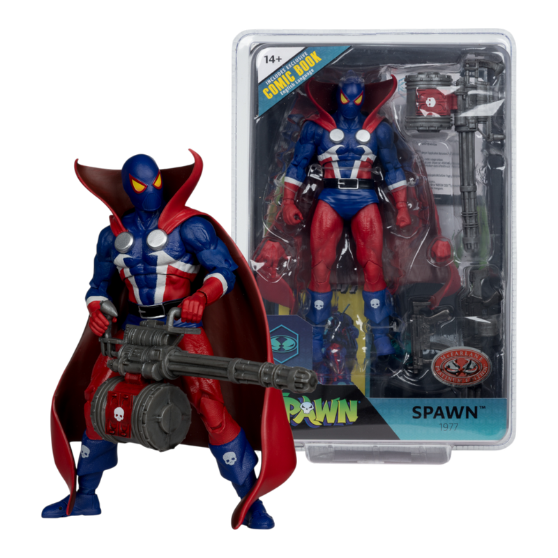 Spawn - 1977 Spawn 7 Inch Action Figure with Comic