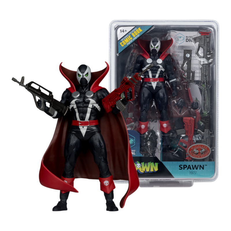 Spawn - 1977 Spawn (Variant) 7 Inch Action Figure with Comic