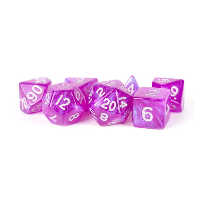 MDG - Acrylic Dice: Stardust Purple Poly Set