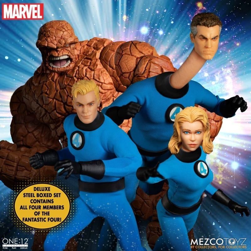 Marvel Comics - Fantastic Four Deluxe Steel One:12 Action Figure Boxed Set