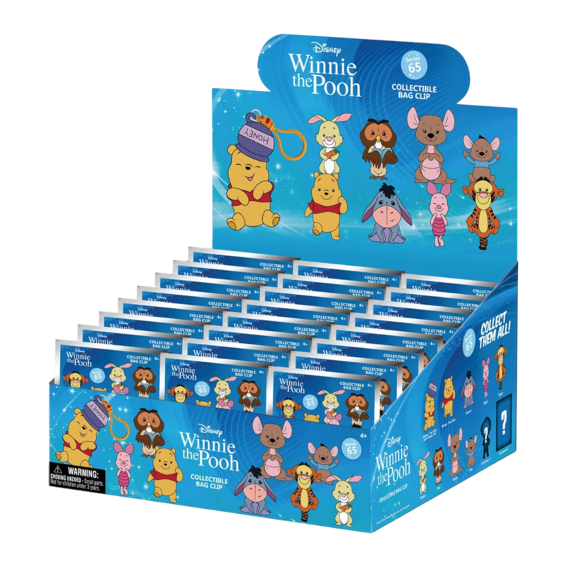 Winnie The Pooh - 3D PVC Bag Clips S65 Blind Bag (Single)