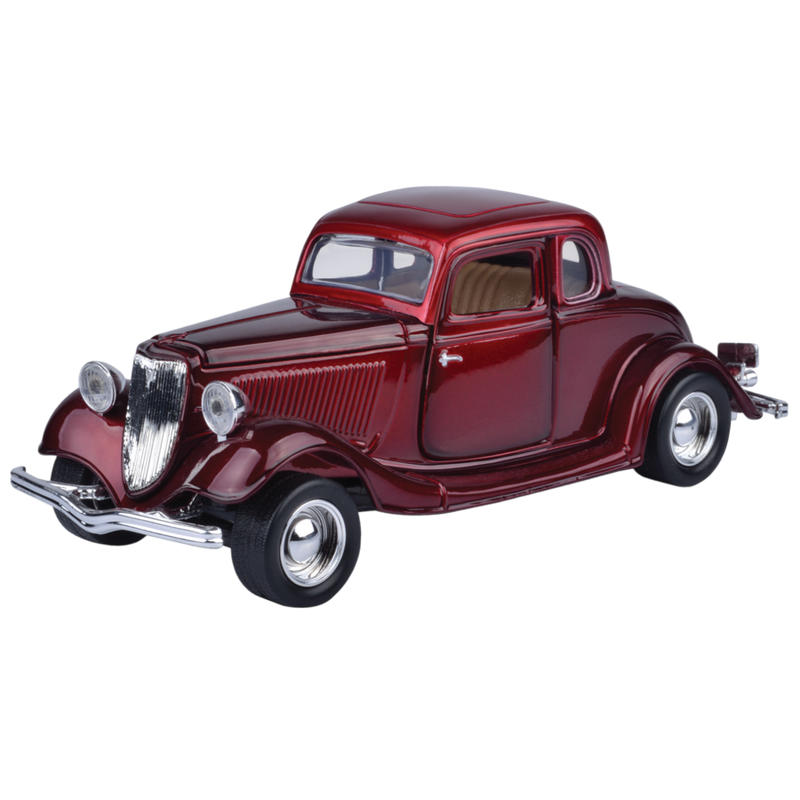 Timeless Legends - 1:24 Scale 1934 Ford Coupe (Hardtop) [Red]
