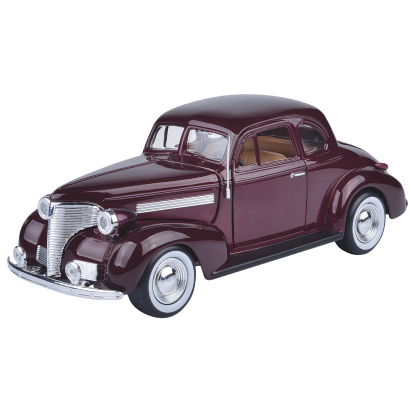 Timeless Legends - 1:24 Scale 1939 Chevrolet Coupe [Burgundy]
