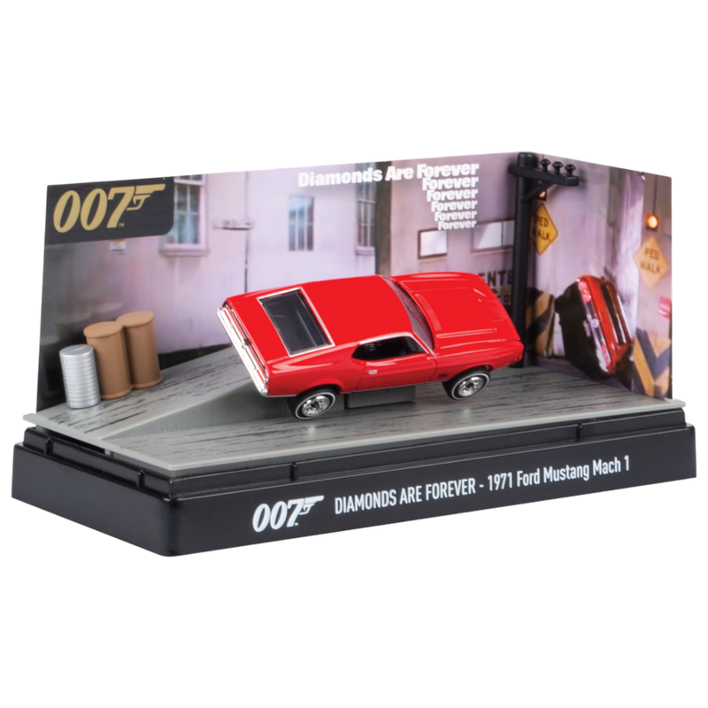 James Bond Collection - 3 Inch Diorama Diamonds Are Forever 1971 Ford Mustang Mach I