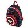 Captain America - Floral Shield Mini Backpack