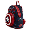 Captain America - Floral Shield Mini Backpack
