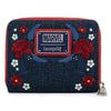 Captain America - Floral Shield Zip Purse