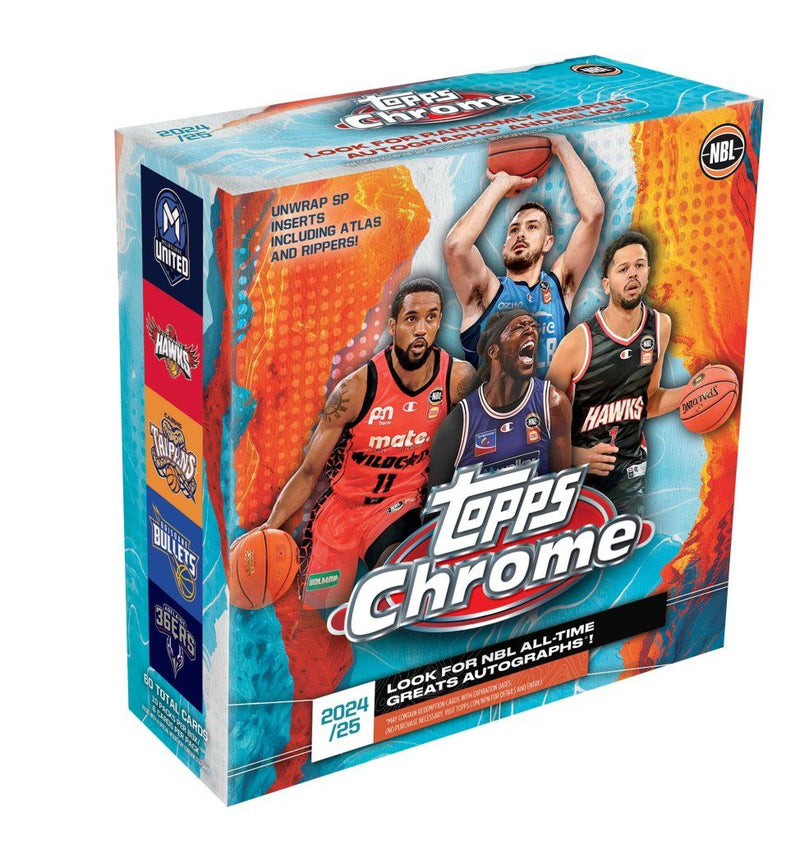 Topps Chrome NBL: 2024/2025 Basketball Trading Cards - Mega Pack