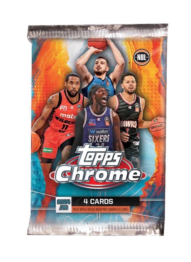 Topps Chrome NBL: 2024/2025 Basketball Trading Cards - Hobby Booster (Single)
