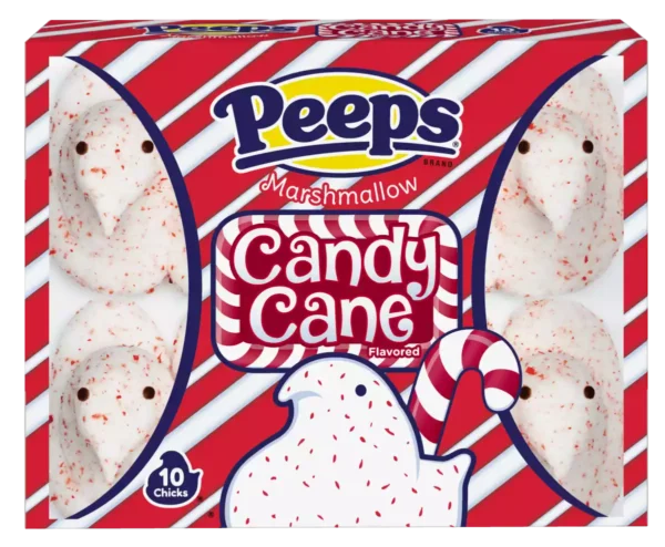 PEEPS® 10 ct. Candy Cane Flavored Marshmallow Chicks