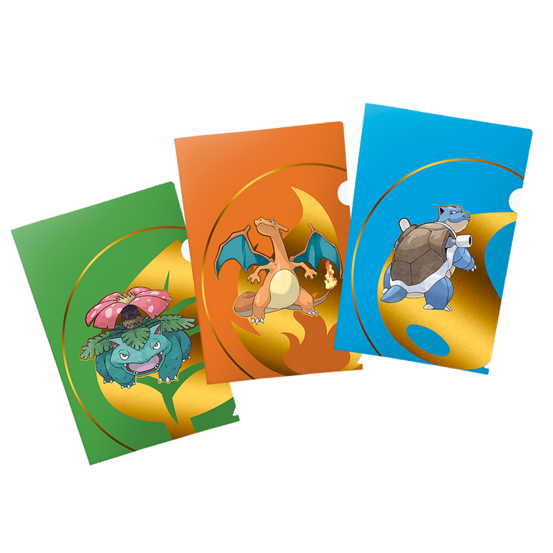 Pokémon: Charizard, Blastoise, Venusaur A4 Folios
